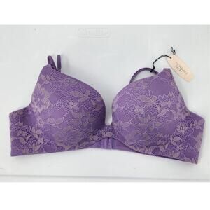 New NWT Victoria's Secret Angels Secret Embrace Lilac Lace Sparkle Bra 34B